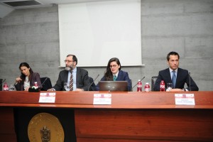 Maitane Valdecantos, representante de Grupo Eurotax, en el I Congreso de la Abogacía de Bizkaia.