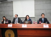 Maitane Valdecantos, representante de Grupo Eurotax, en el I Congreso de la Abogacía de Bizkaia.